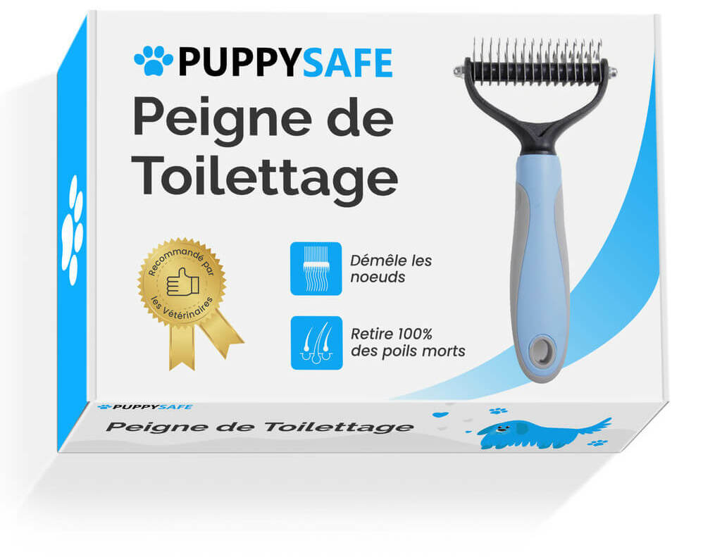 Peigne de Toilettage Professionnel pour Chiens & Chats PuppySafe™