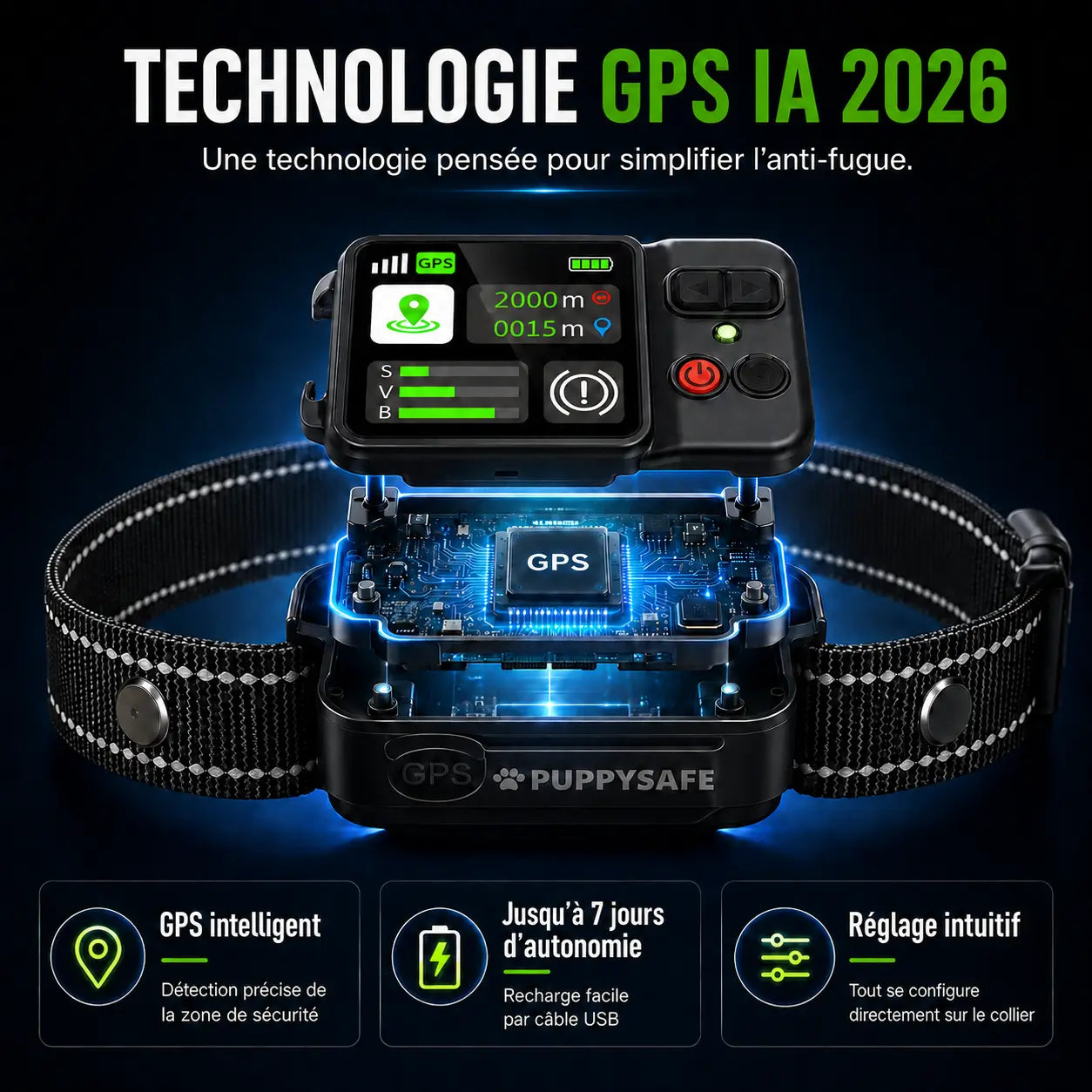 Le 1er Collier Anti-Fugue GPS SANS ABONNEMENT